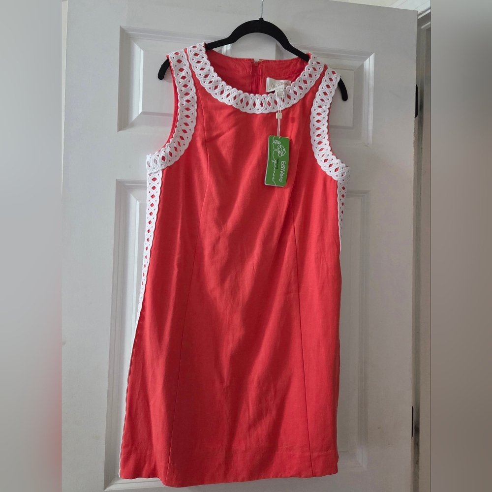 Lilly Pulitzer Sadie Shift Romper with White Detail